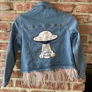 Choupette with love unicorn denim jacket